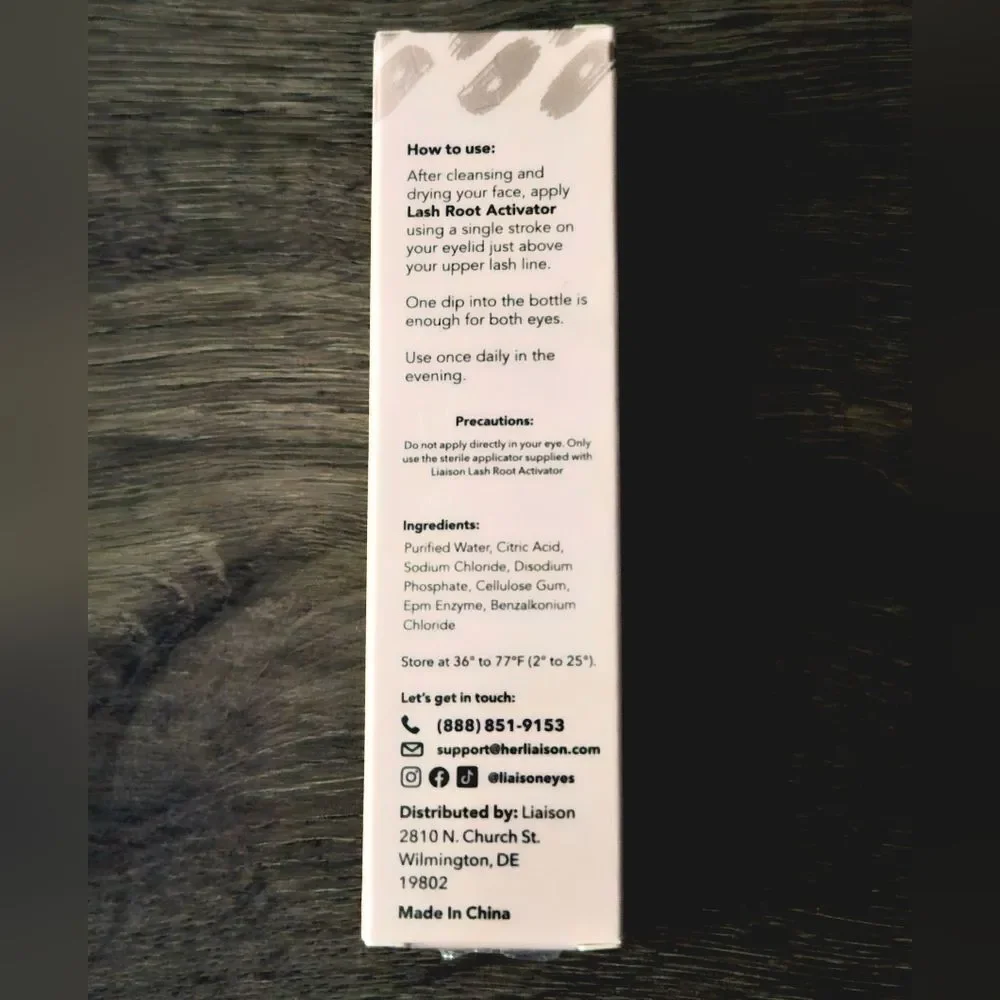 LASH ROOT ACTIVATOR LASH SERUM BY HER LIAISON new 3ml Expires 2027 MSRP $50